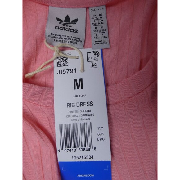 Adidas Ribbed 2PC Track Suite Semi Pink Spark Women's‎ Size M - Picture 8 of 9